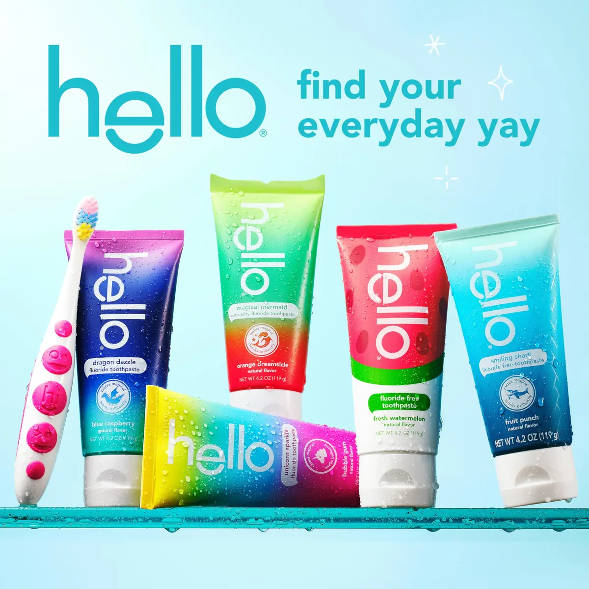 hello Kids Fluoride Free Toothpaste Fresh Watermelon 125ml (4.2 oz) | Removes Plaque, Polishes Teeth - view 9