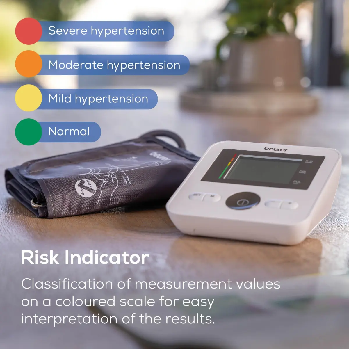 Beurer BM27 Blood Pressure Monitor with Universal Cuff 22-42cm (8.7-16.5") | 4 User Profiles, App Sync - view 7