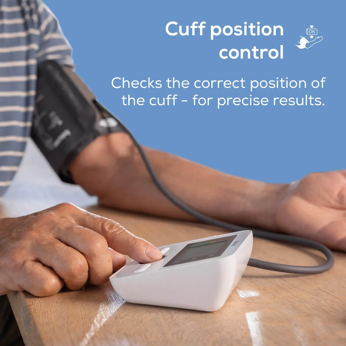 Beurer BM27 Blood Pressure Monitor with Universal Cuff 22-42cm (8.7-16.5") | 4 User Profiles, App Sync - view 3