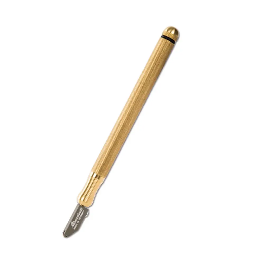Gordon Glass Co. Oil Glass Cutter Series 4000 Narrow Head | 138° Hone Angle, Brass Handle, Stand-Off 3/32" - main product image