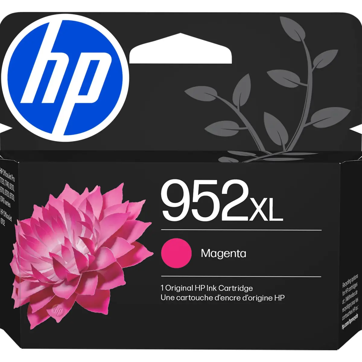HP 952XL Magenta High-Yield Ink Cartridge | 1450 Pages | Works with HP OfficeJet Pro 7740, 8710, 8720, 8730, 8740 Series - main product image