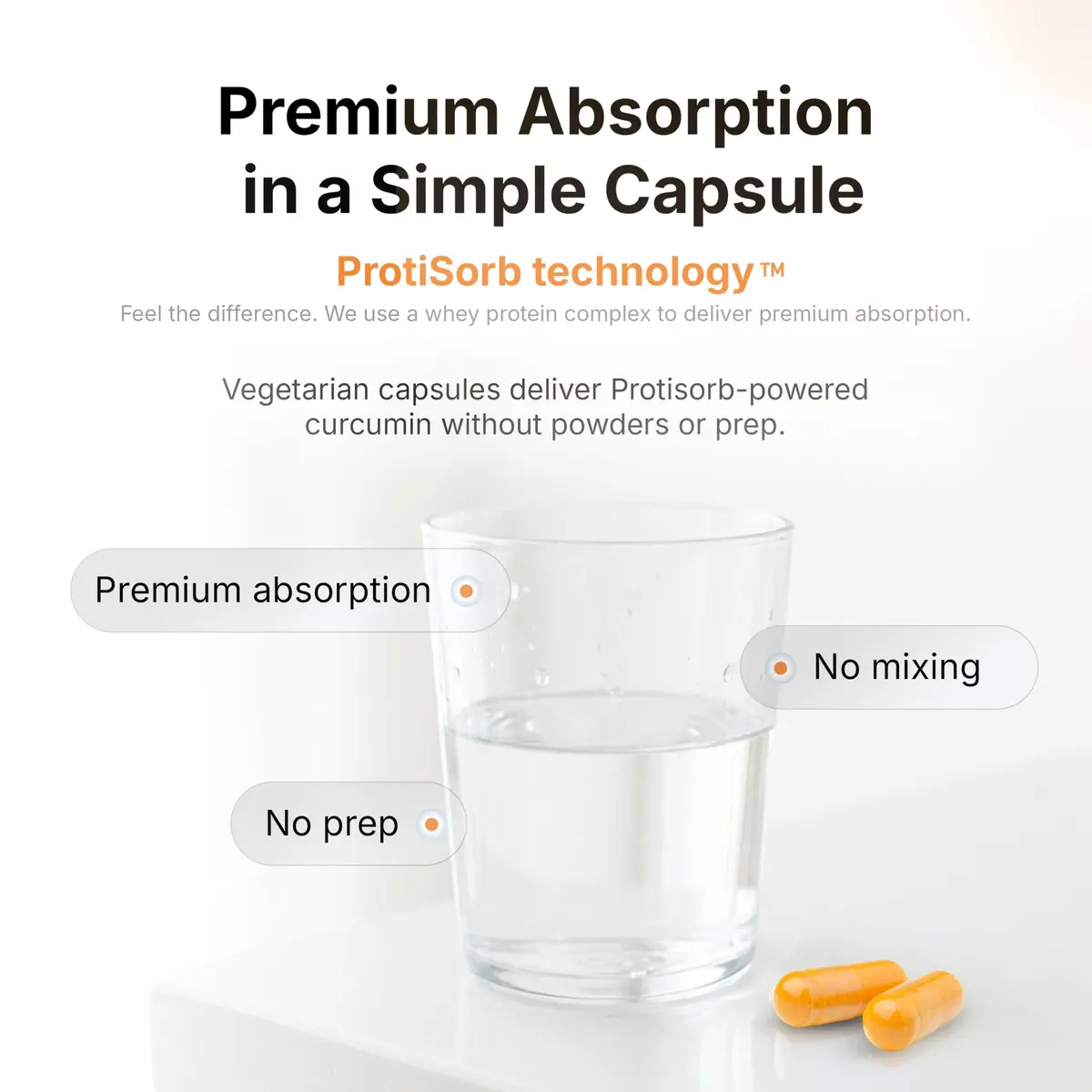 UltraCur Curcumin Complex Supplement - 600 mg Bioavailable Turmeric Capsules for Joint, Muscle & Brain Support, 120 Vegetarian Capsules - view 8
