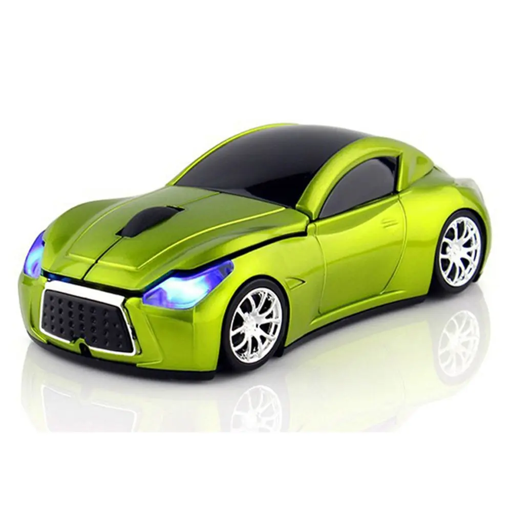 MGbeauty Sports Car Wireless Mouse | 1600 DPI Optical, 3 Buttons, LED Lights, 2.4GHz Wireless - main product image