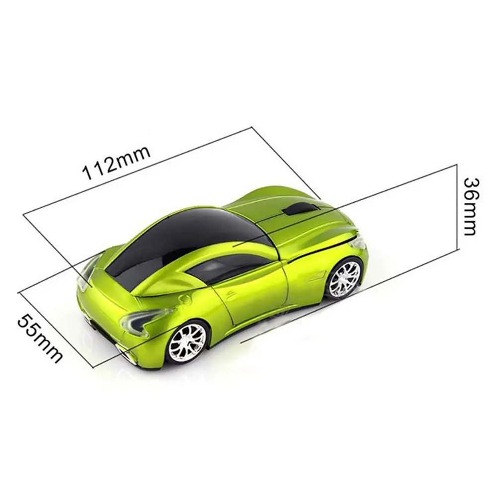 MGbeauty Sports Car Wireless Mouse | 1600 DPI Optical Sensor, 3 Buttons, Red - view 2