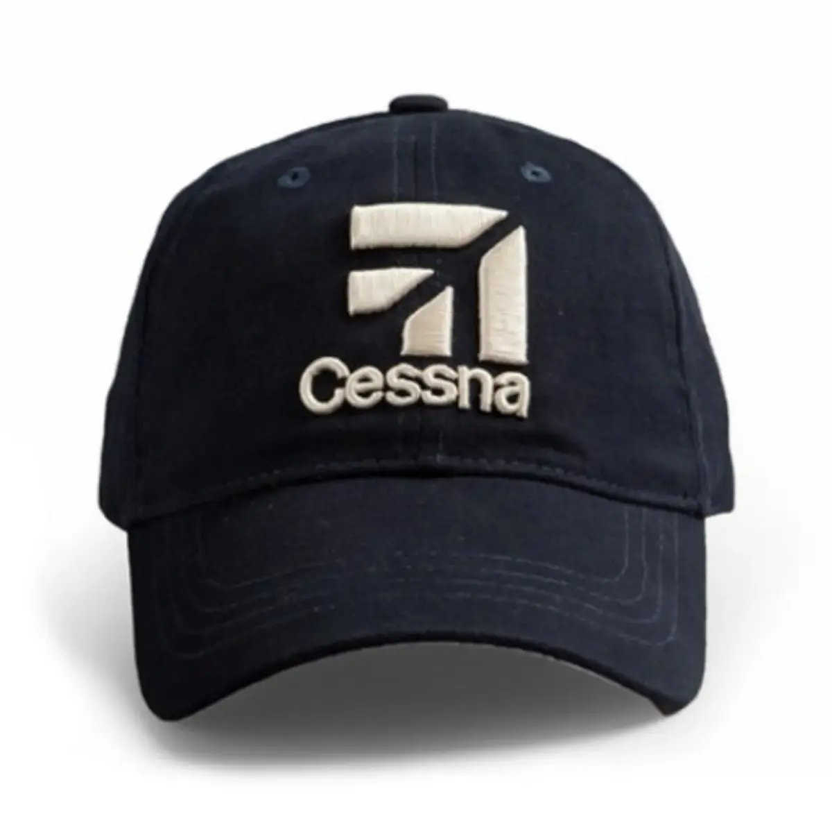 RED CANOE Cessna 3D Logo Baseball Cap Black | Adjustable Cotton Hat for Men & Women - main product image