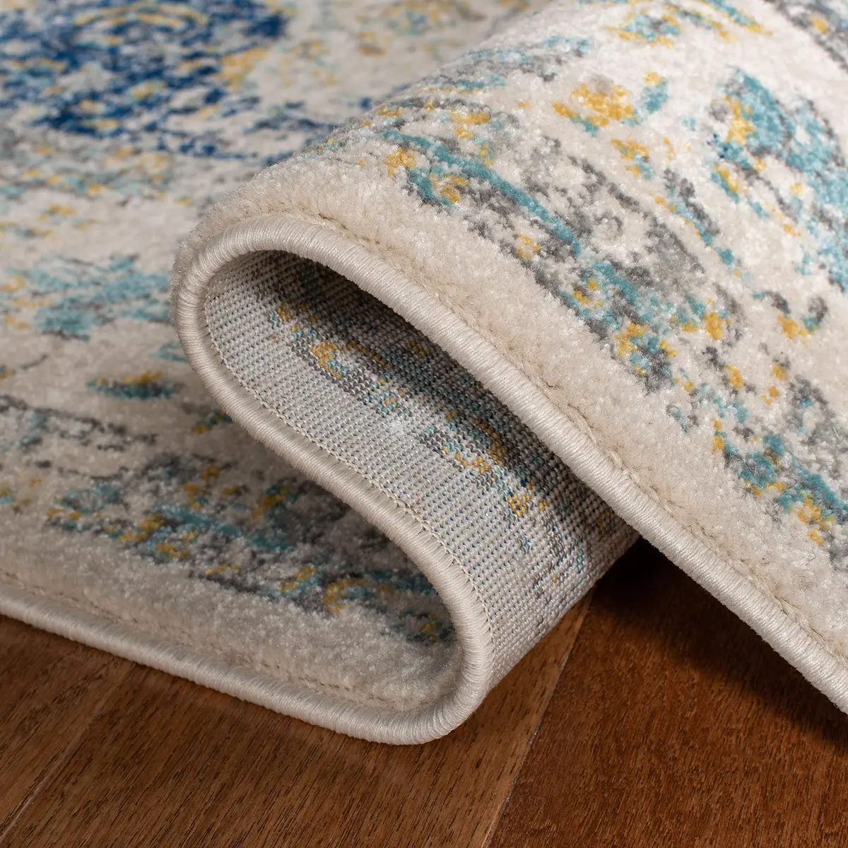 SAFAVIEH Evoke Runner Rug 2'2"x9', Traditional Ivory & Blue | Vintage Oriental Style, 3/8" Low Pile, Durable Polypropylene - view 6