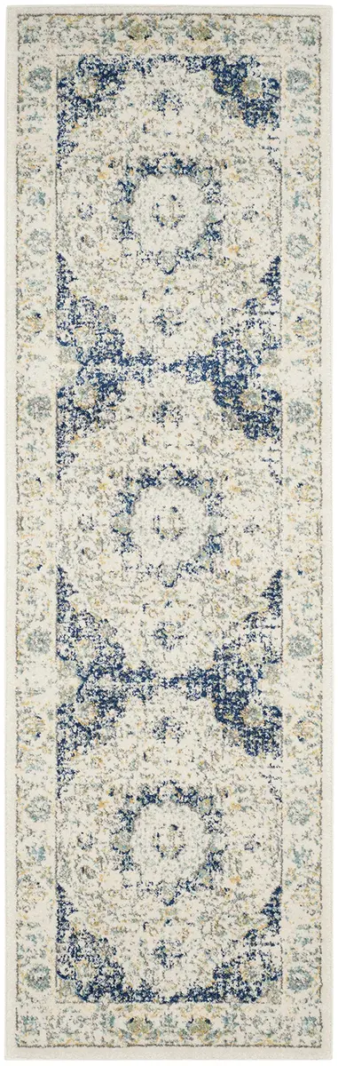 SAFAVIEH Evoke Runner Rug 2'2"x9', Traditional Ivory & Blue | Vintage Oriental Style, 3/8" Low Pile, Durable Polypropylene - view 2