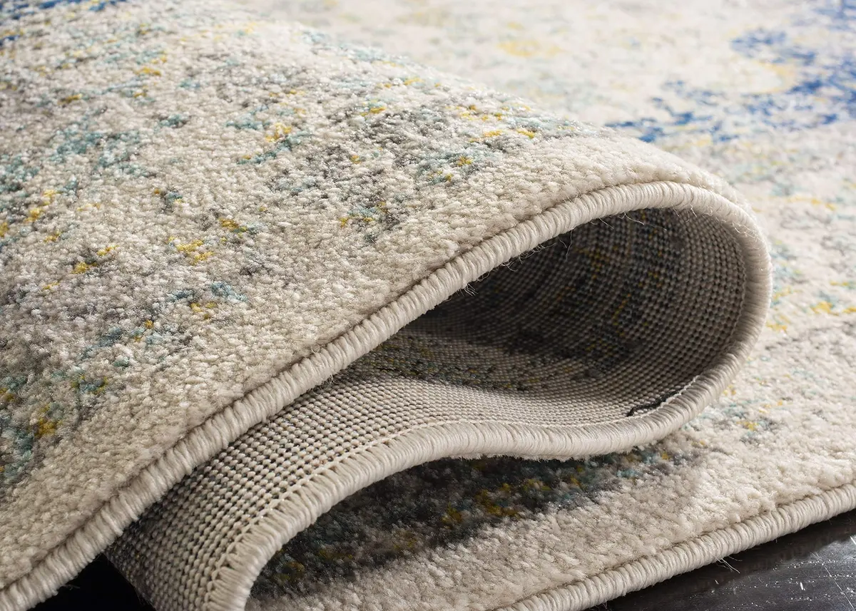 SAFAVIEH Evoke Runner Rug 2'2"x9', Traditional Ivory & Blue | Vintage Oriental Style, 3/8" Low Pile, Durable Polypropylene - view 4