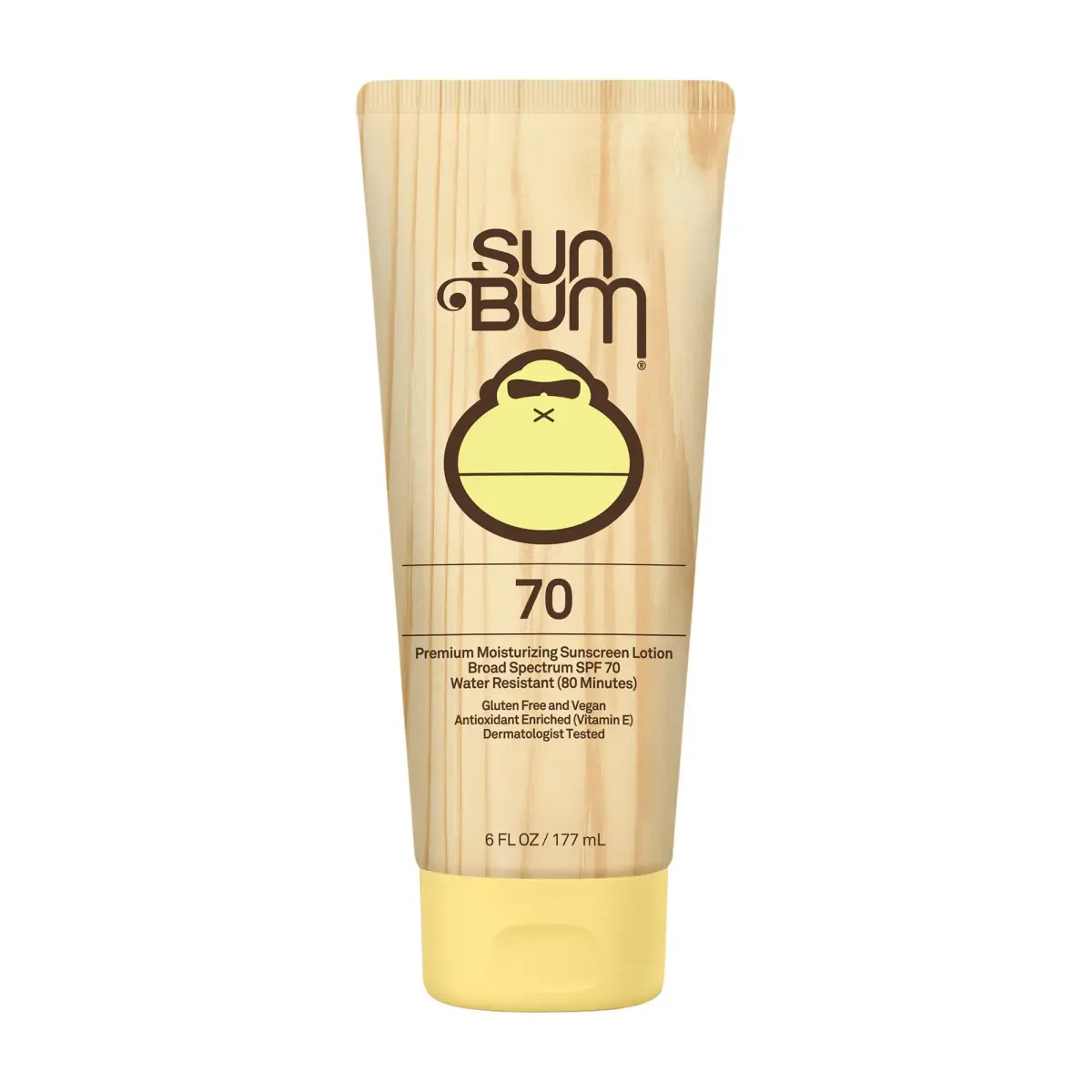Sun Bum Original Moisturizing Sunscreen SPF 70 Lotion 177ml (6 Fl Oz) | Broad Spectrum UVA/UVB Protection - main product image