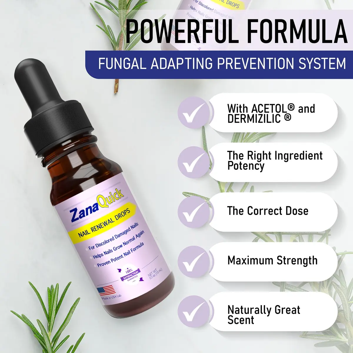 Zanaquick Extra Strength Toenail & Fingernail Repair Drops 0.5 Fl Oz (2 Pack) | Supports Healthy Nails - view 4
