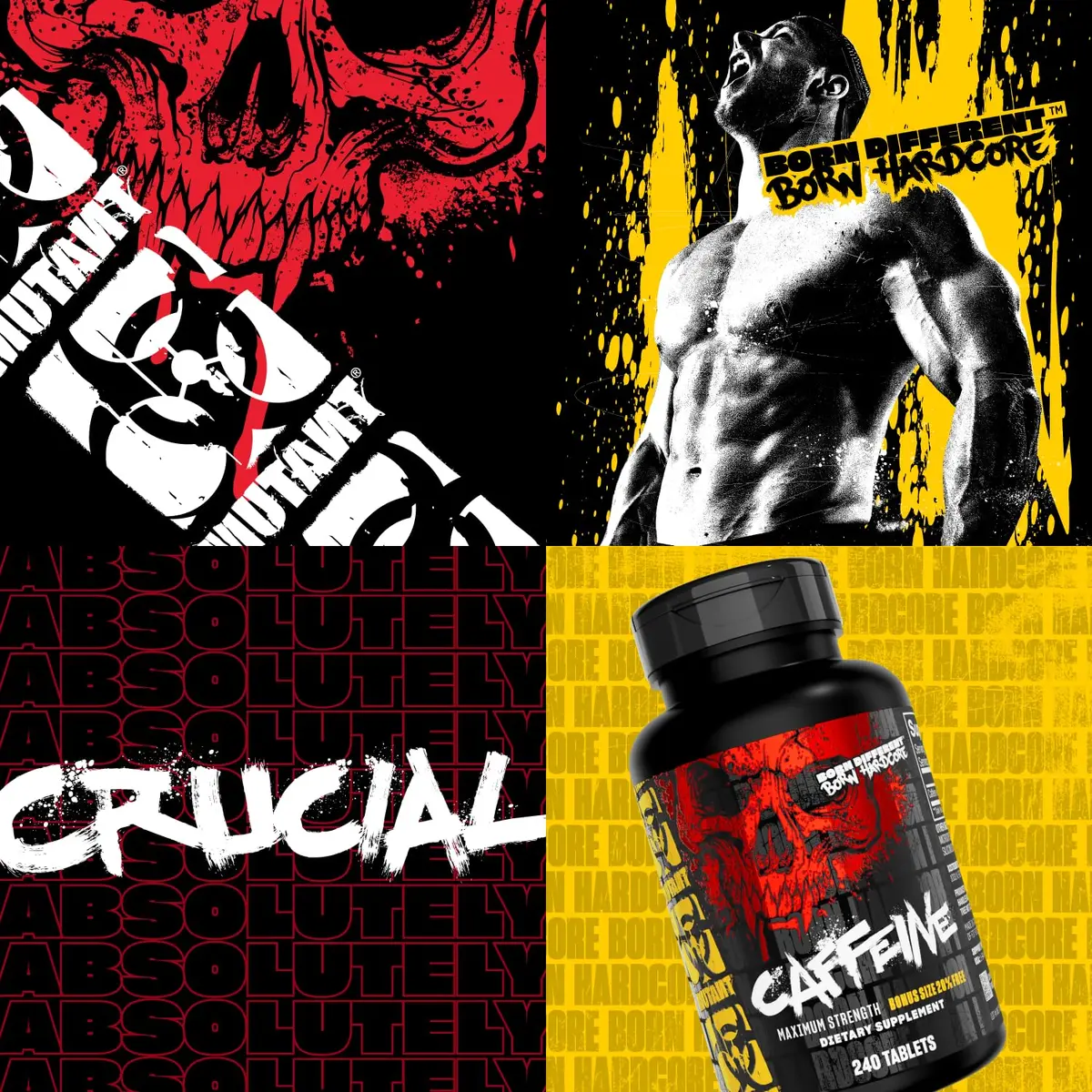Mutant Caffeine Maximum Strength 200mg | 240 Tablets for Energy & Endurance - view 6