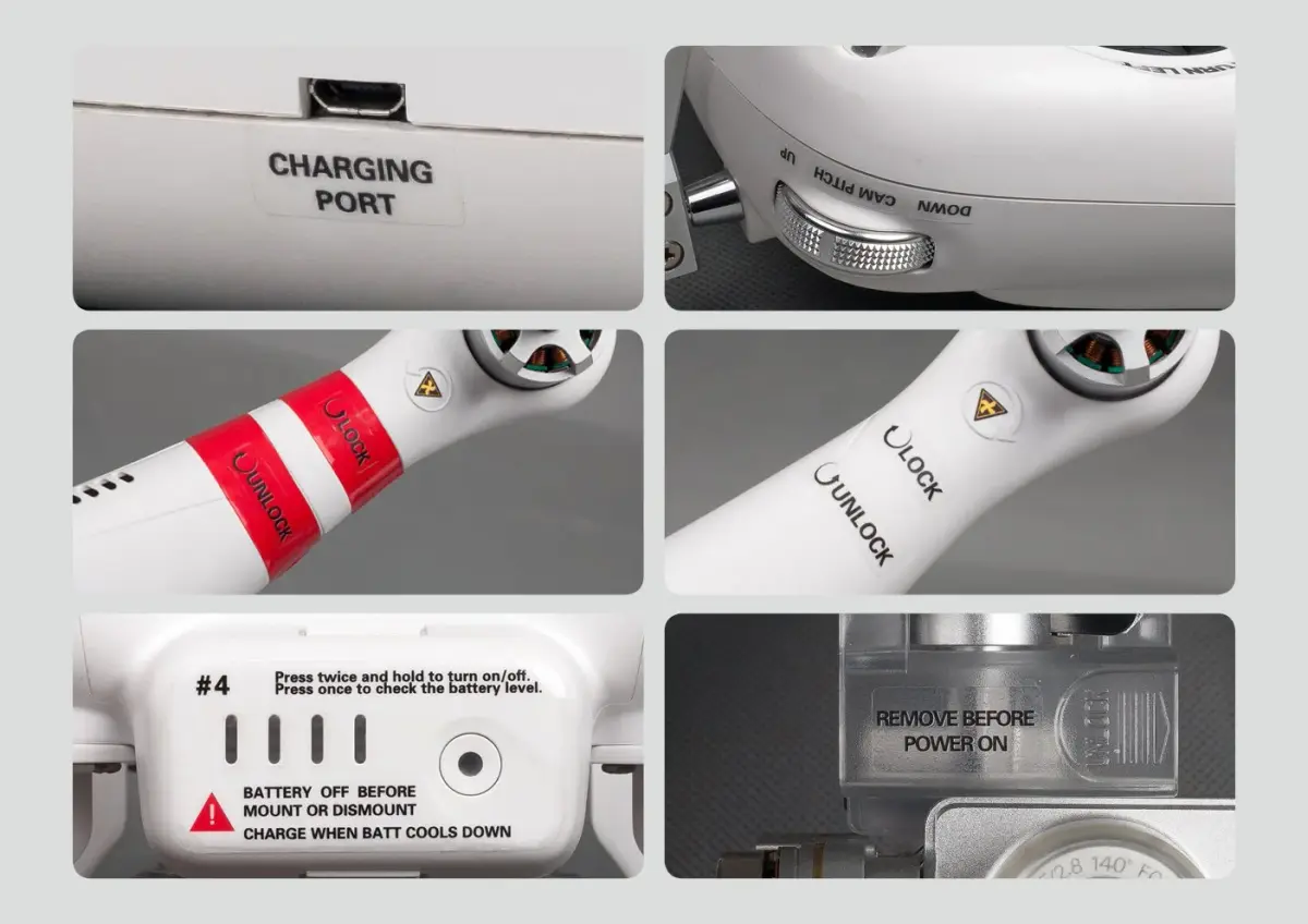 SummitLink Sticker Set for Phantom 3 Standard Transmitter | High Contrast ID Marking Decal - view 3