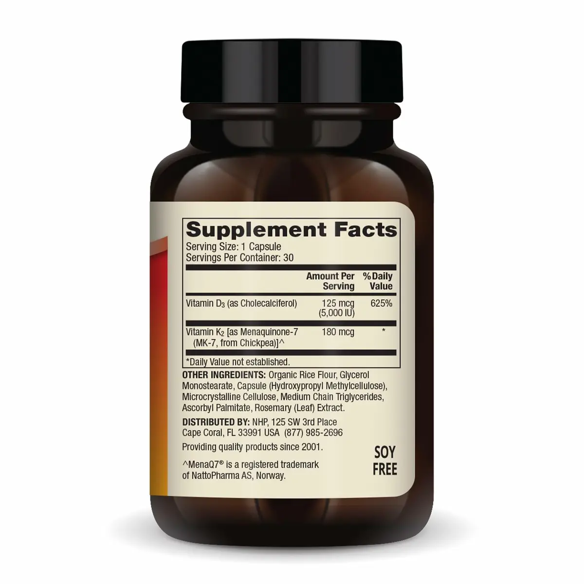 Dr. Mercola Vitamins D3 and K2, 30 Capsules | Supports Heart & Bone Health, 5000 IU - view 2