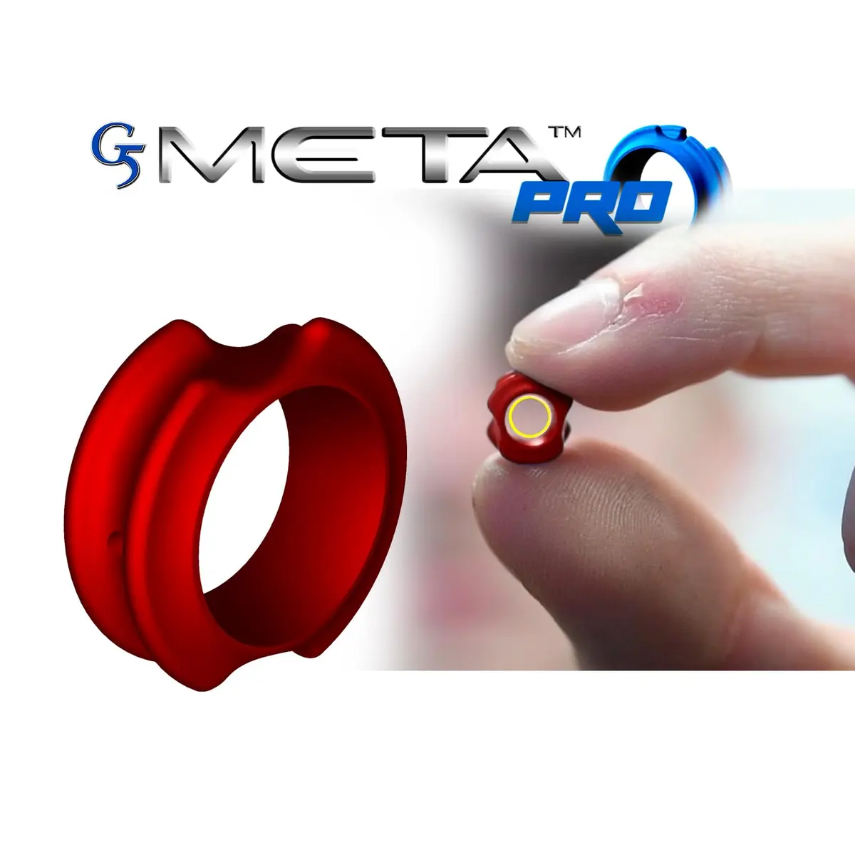 G5 Meta Pro Anti-Glare Archery Peep Sight, Red, 3/16 Inch | Perfect Circle & Reduced String Wear - view 6