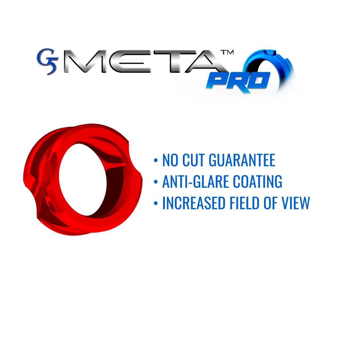 G5 Meta Pro Anti-Glare Archery Peep Sight, Red, 3/16 Inch | Perfect Circle & Reduced String Wear - view 7