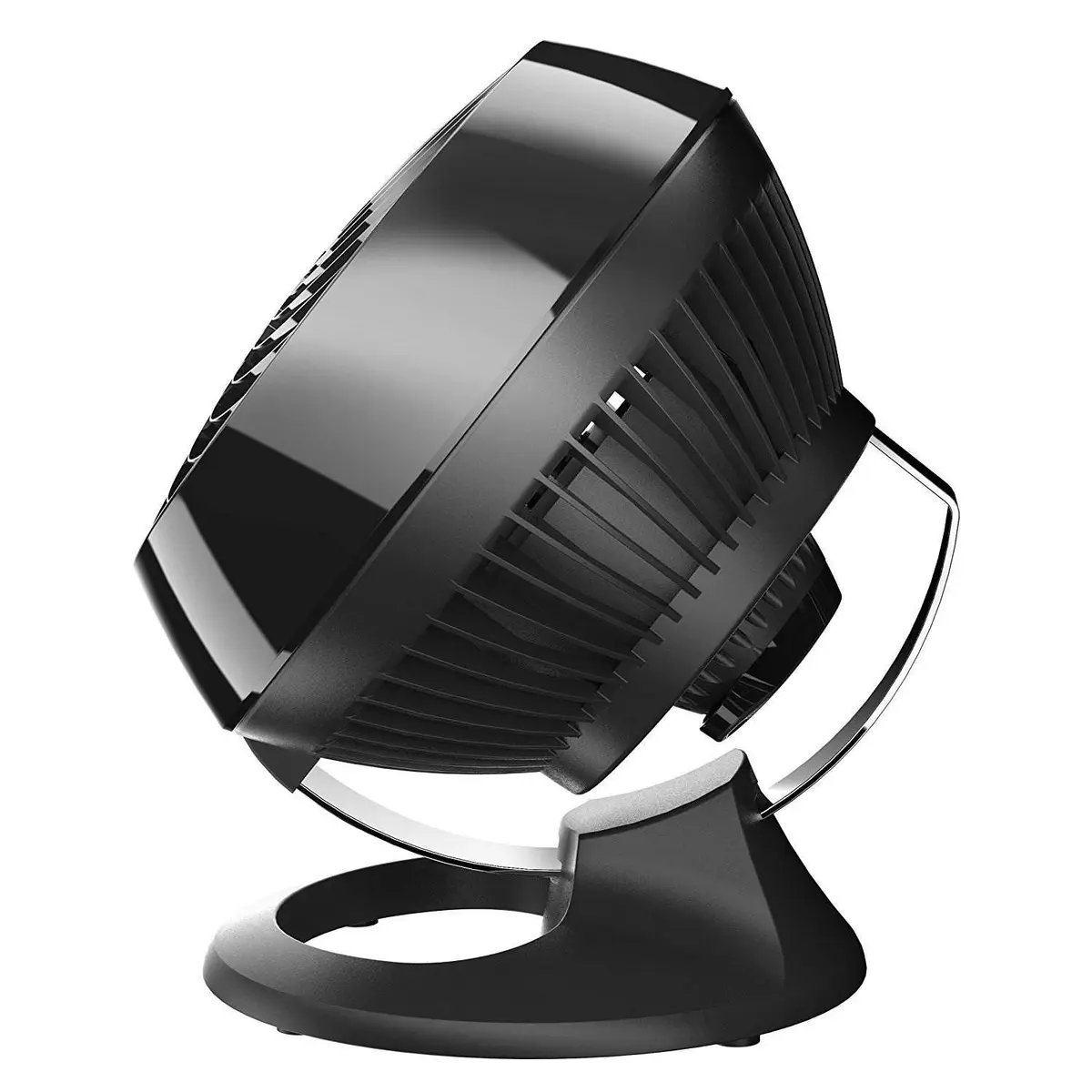 Vornado 460 Small Desk Fan with 3 Speed Settings, Adjustable Tilt Chrome Glide Bar, for Bedroom, Office, Home, Air Circulation up to 70 Feet, Quiet Table Fan, Black - view 4