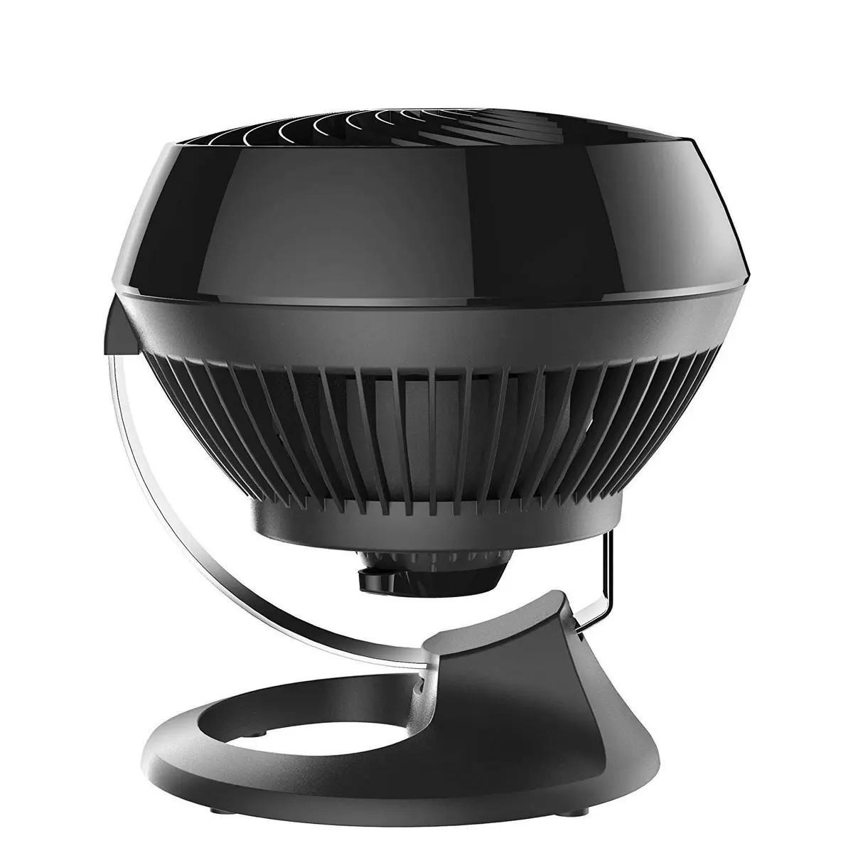 Vornado 460 Small Desk Fan with 3 Speed Settings, Adjustable Tilt Chrome Glide Bar, for Bedroom, Office, Home, Air Circulation up to 70 Feet, Quiet Table Fan, Black - view 2