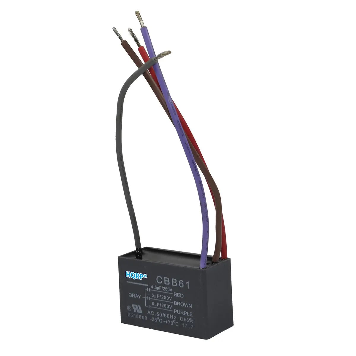 HQRP Ceiling Fan Capacitor 4.5uf+5uf+6uf | UL Listed Replacement for Ceiling Fans - view 7