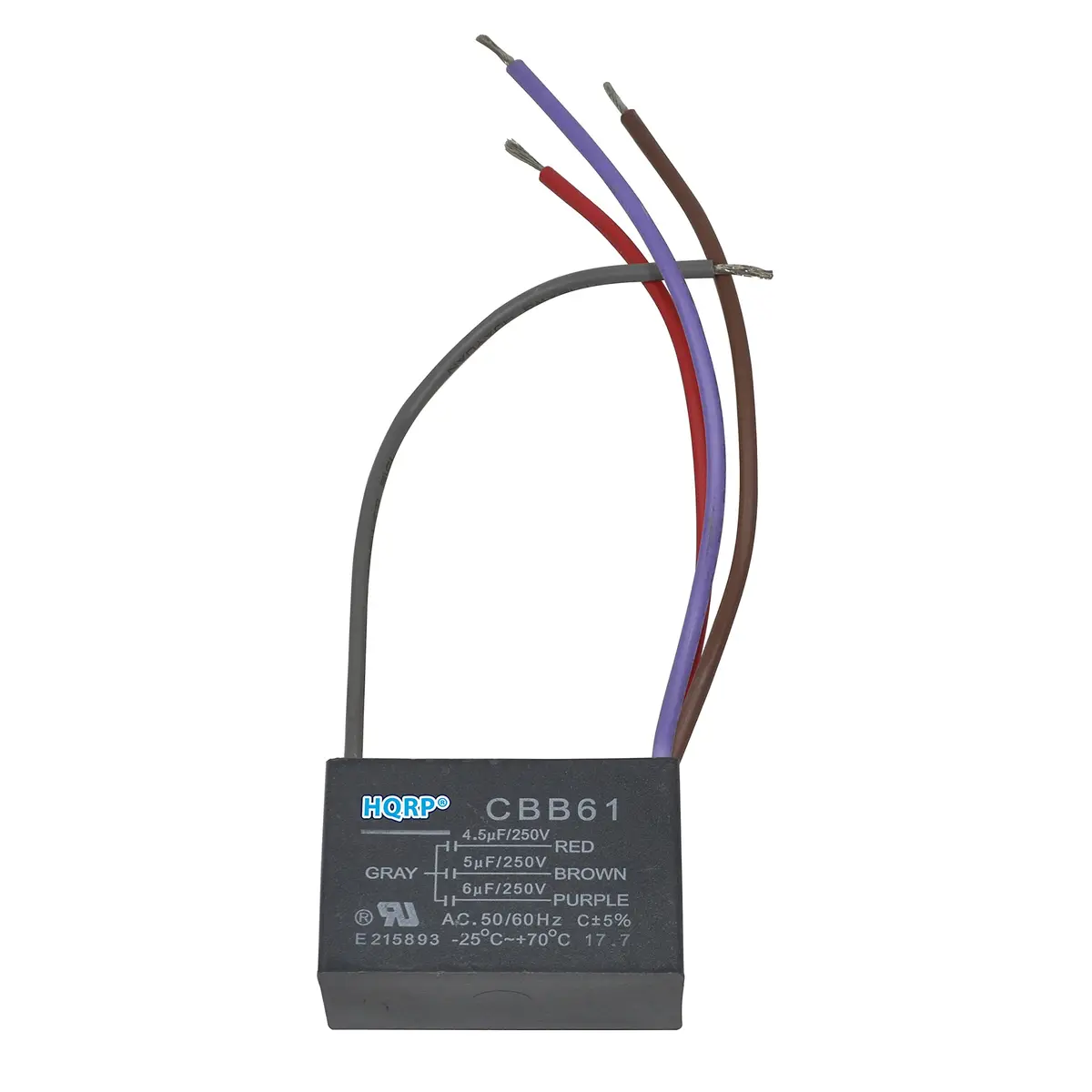 HQRP Ceiling Fan Capacitor 4.5uf+5uf+6uf | UL Listed Replacement for Ceiling Fans - view 4
