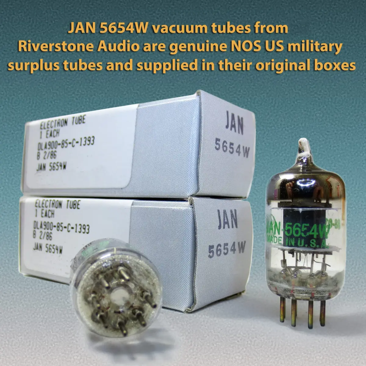 Riverstone Audio Tested/Matched Pair (2 Tubes) 7-Pin JAN 5654W Vacuum Tubes - Platinum Grade Upgrade for 6AK5 / 6J1 / EF95 - view 6