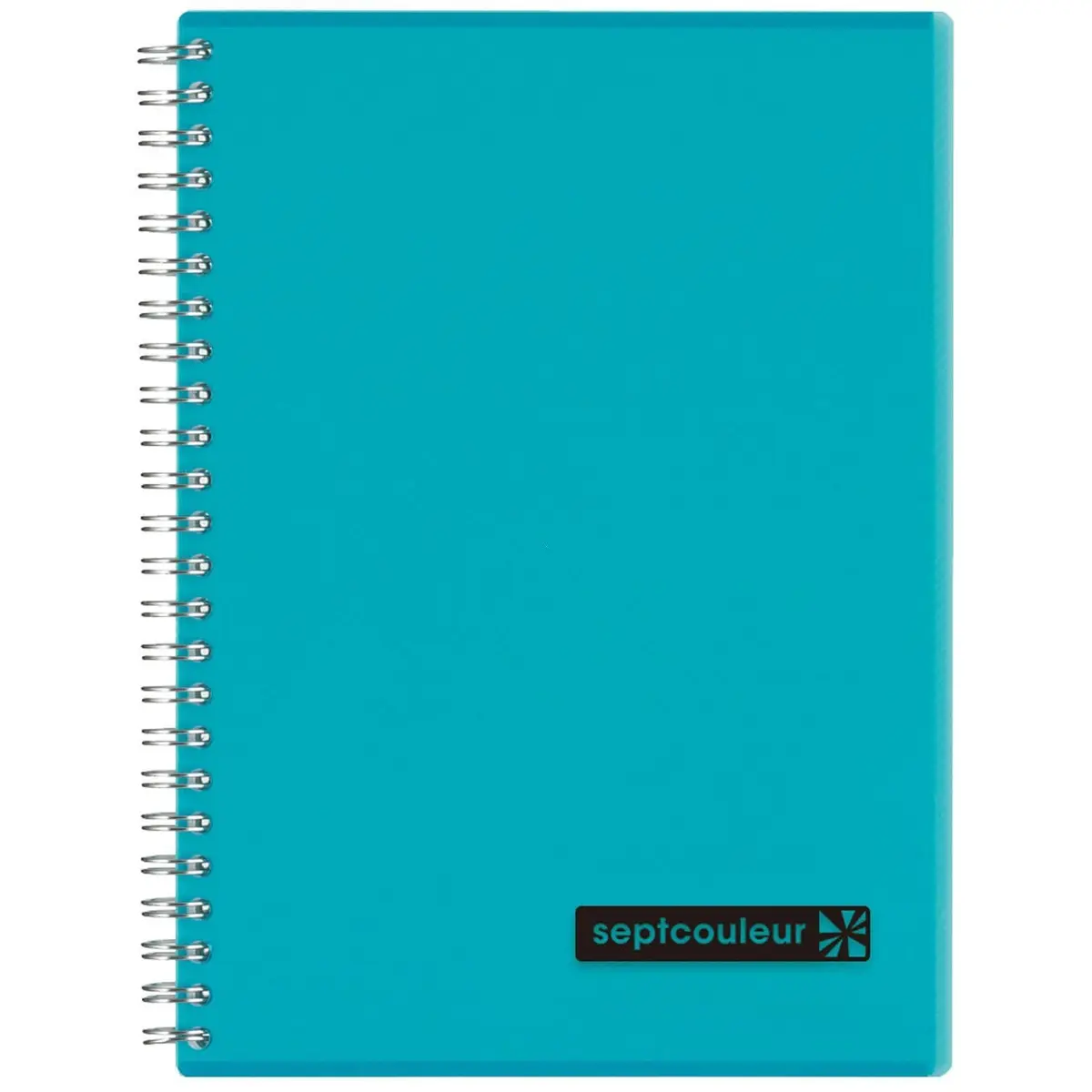 Maruman Septcouleur Spiral Notebook 160 Pages A5 Light Blue | Colorful Rainbow Design, Japanese Quality - main product image