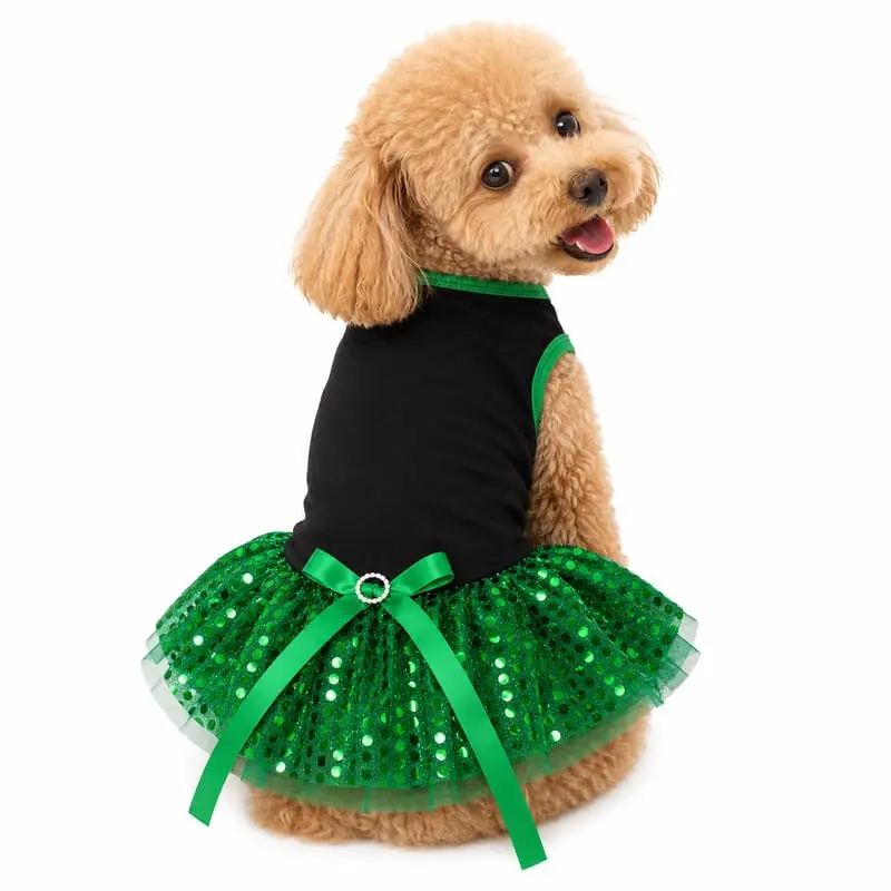 Petitebella Puppy Dress Medium | Small Dog Party & Birthday Outfit - view 2