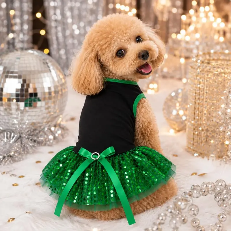 Petitebella Puppy Dress Medium | Small Dog Party & Birthday Outfit - view 6