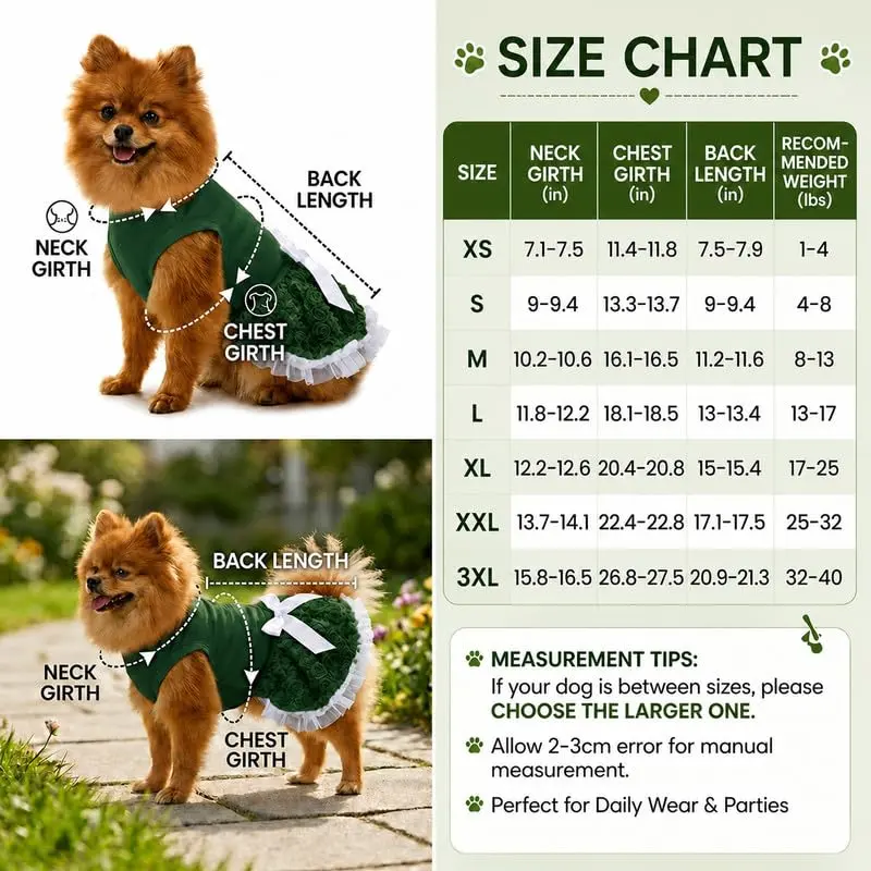 Petitebella Puppy Dress Medium | Small Dog Party & Birthday Outfit - view 10