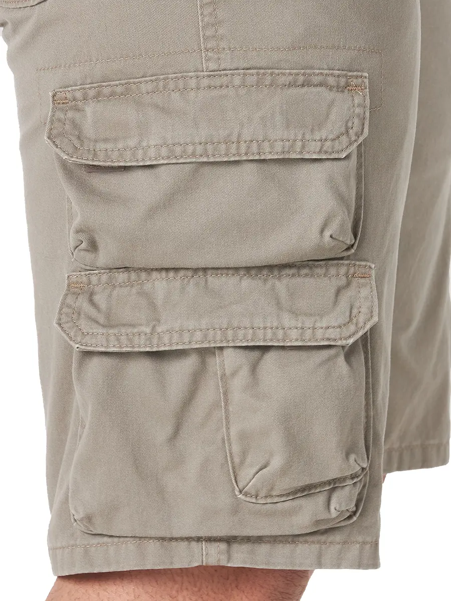 Wrangler Authentics Men's Premium Twill Cargo Short (Bennard), Bullfrog, 34 | Relaxed Fit, 11" Inseam, Cotton Twill - view 2