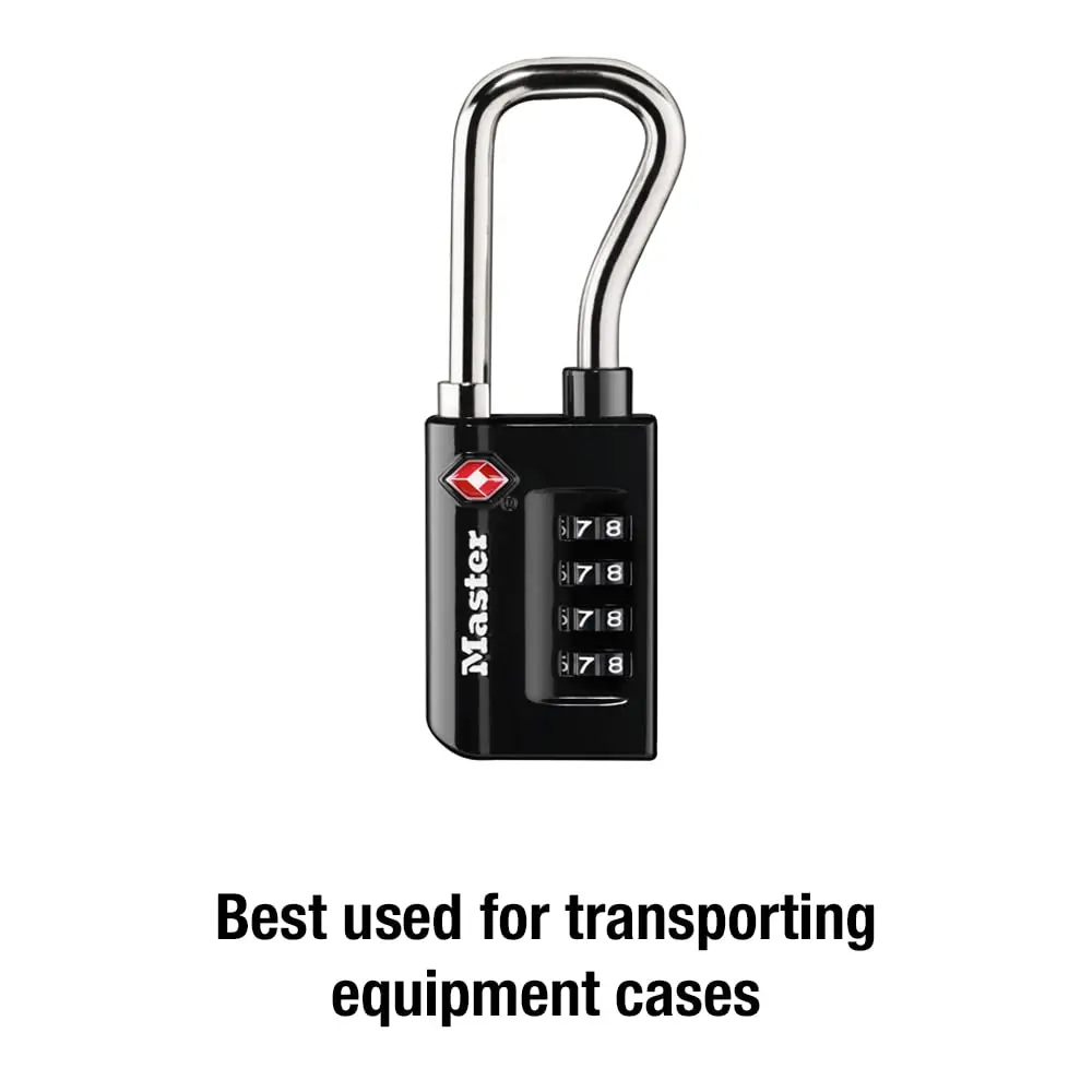 Master Lock TSA Approved Luggage Lock, 1-5/16 in. Wide, Black | Set Your Own Combination for Travel & Security - view 7