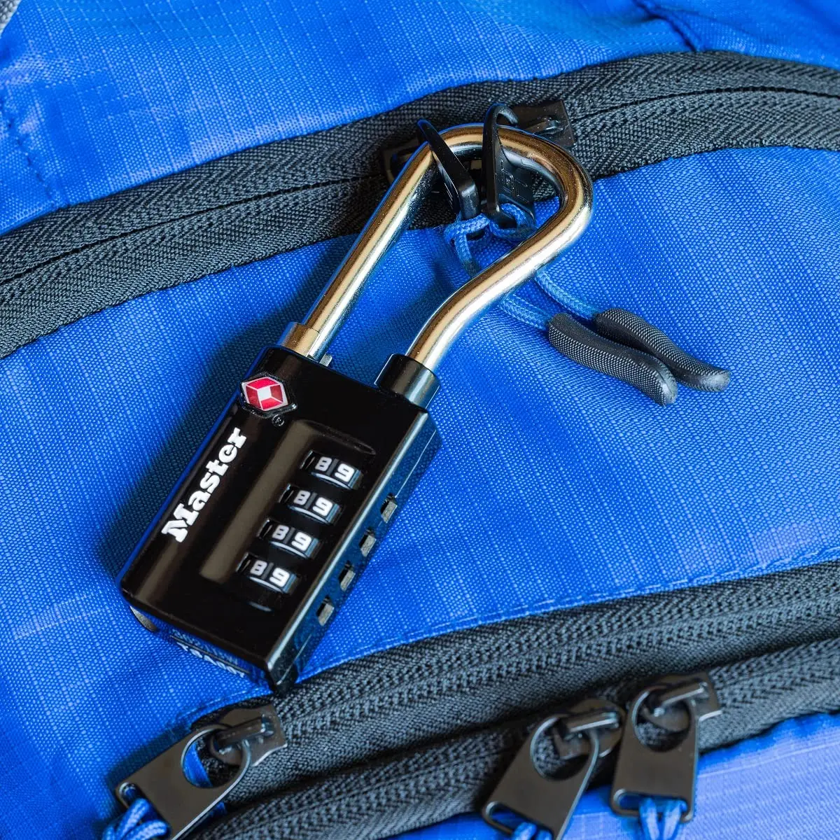 Master Lock TSA Approved Luggage Lock, 1-5/16 in. Wide, Black | Set Your Own Combination for Travel & Security - view 2