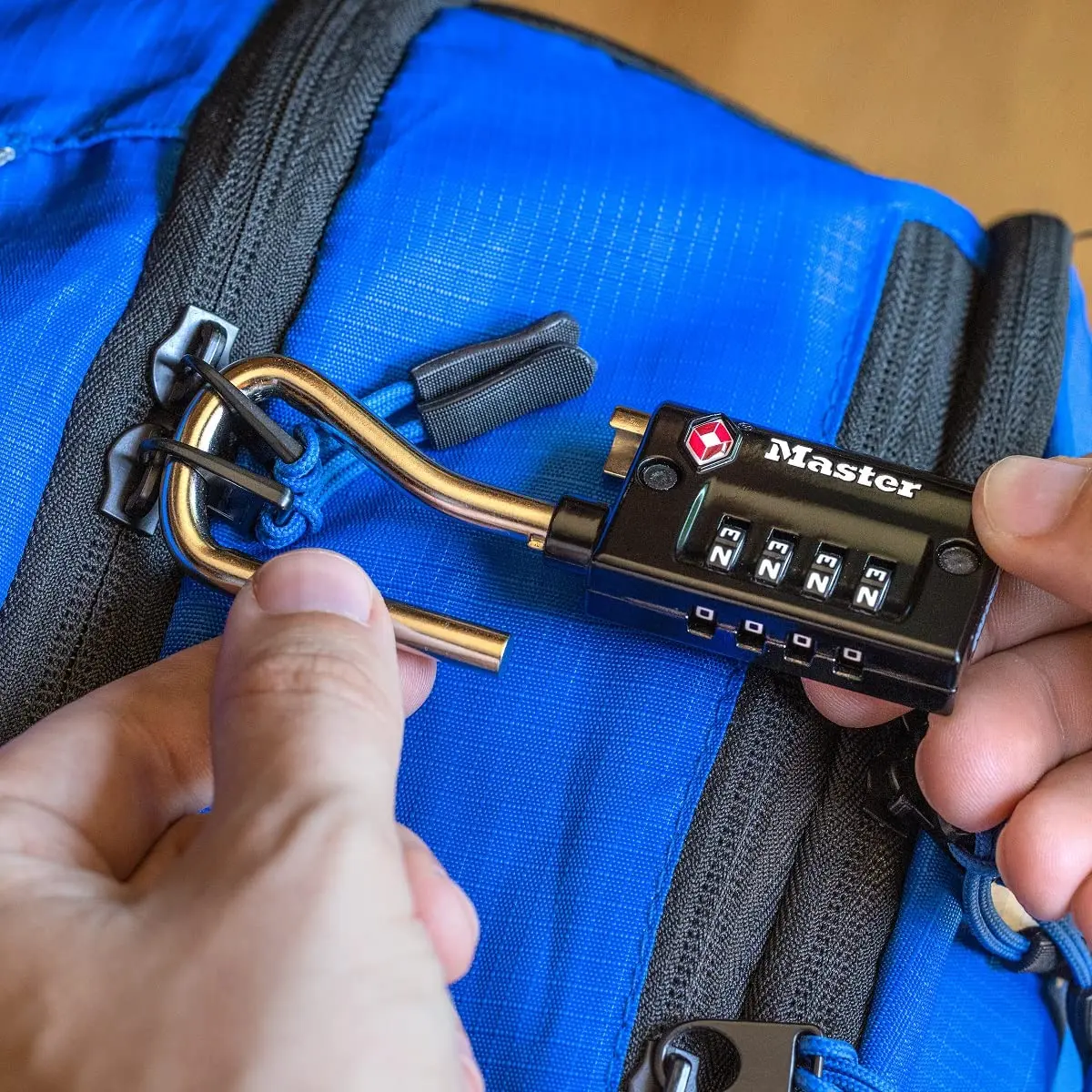 Master Lock TSA Approved Luggage Lock, 1-5/16 in. Wide, Black | Set Your Own Combination for Travel & Security - view 3
