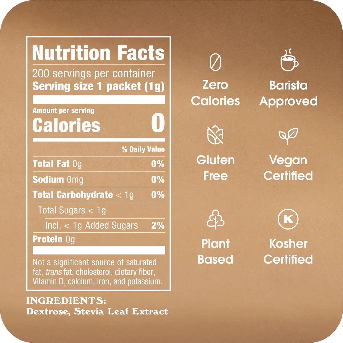 IN THE RAW Stevia Sweetener Packets 400 Count | Zero Calorie Plant-Based Sugar Substitute - view 4