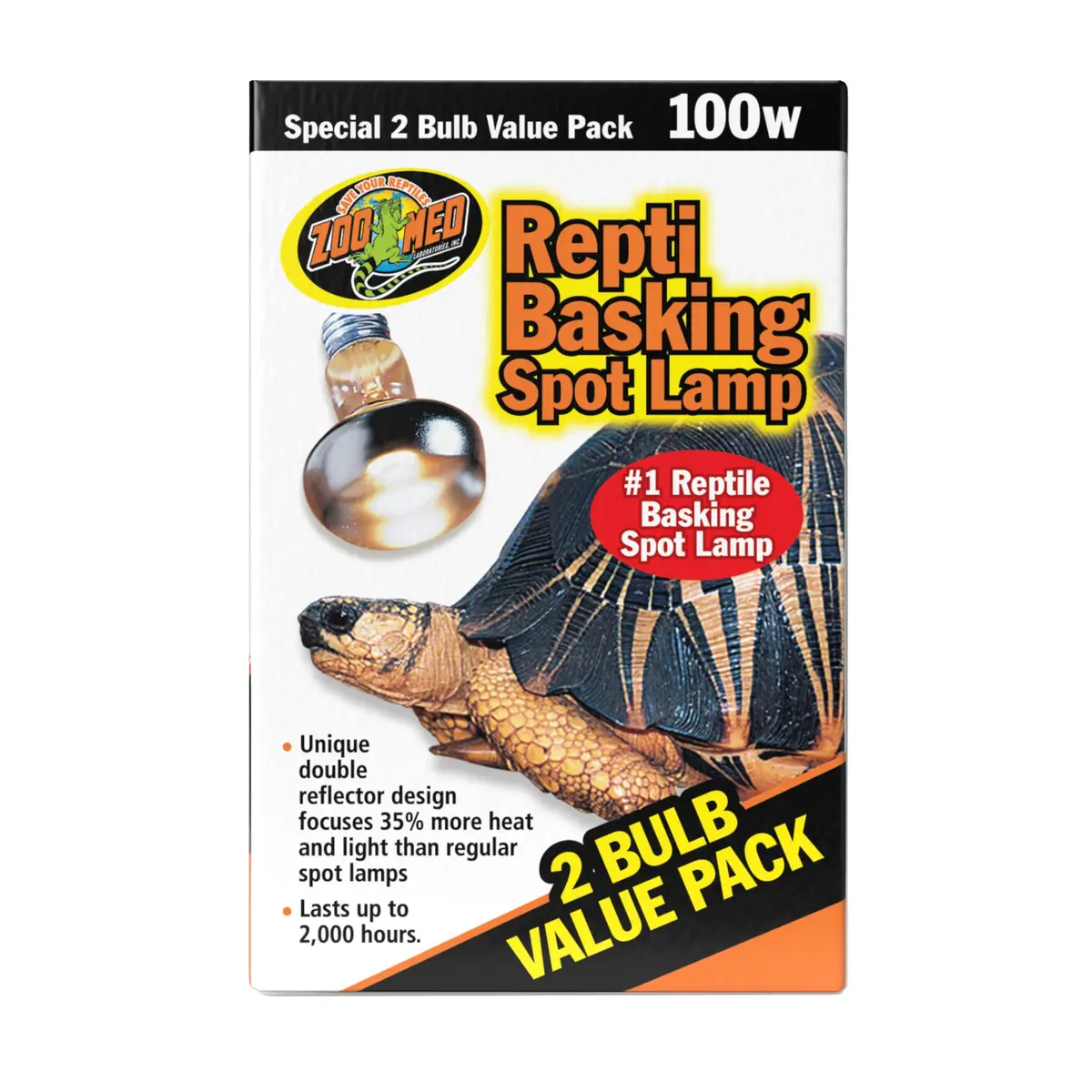 Zoo Med Basking Spot Lamps 100W (3 Packs of 2) | UVA Heat for Reptiles - view 5