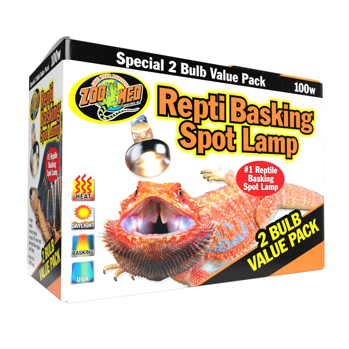 Zoo Med Basking Spot Lamps 100W (3 Packs of 2) | UVA Heat for Reptiles - view 6