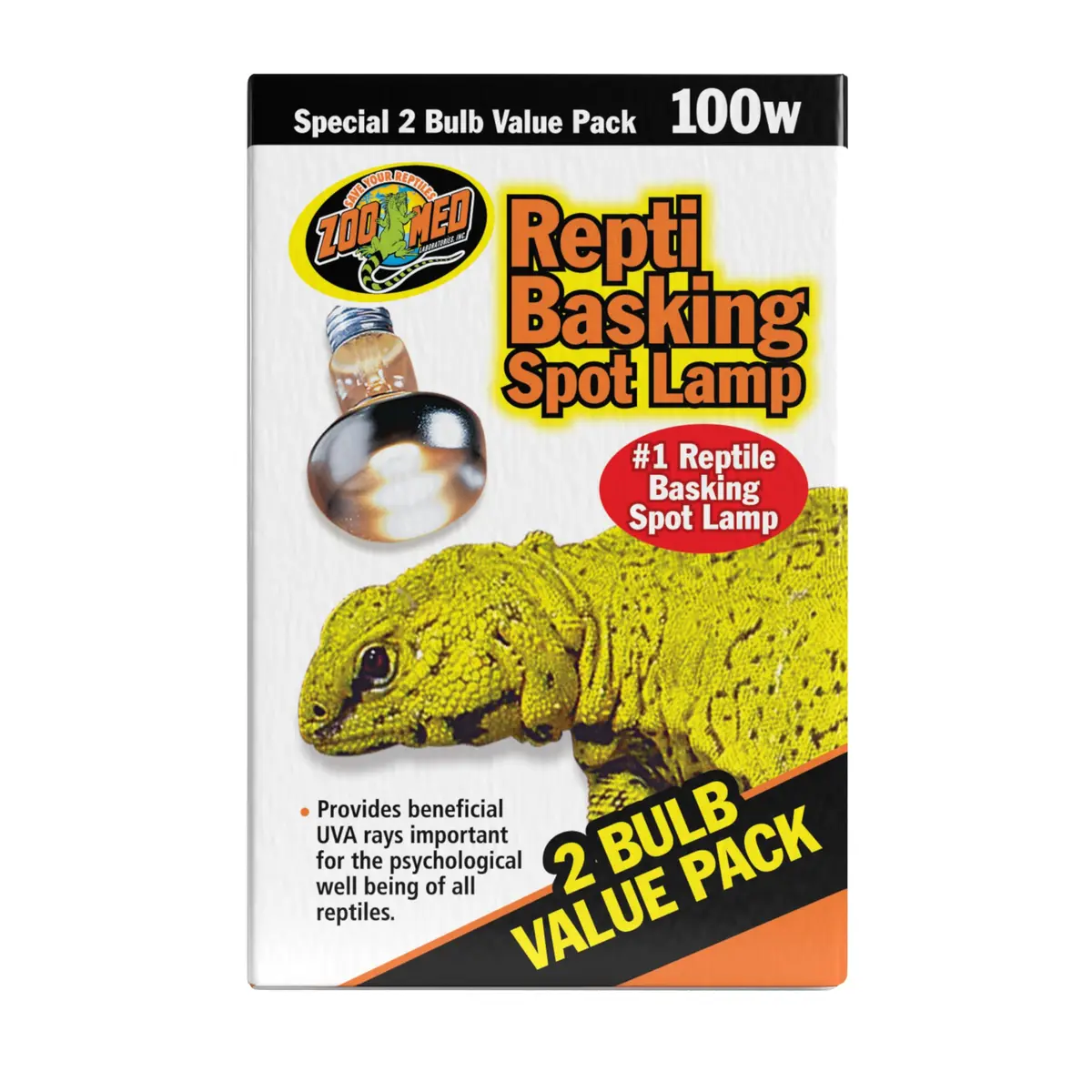 Zoo Med Basking Spot Lamps 100W (3 Packs of 2) | UVA Heat for Reptiles - view 2