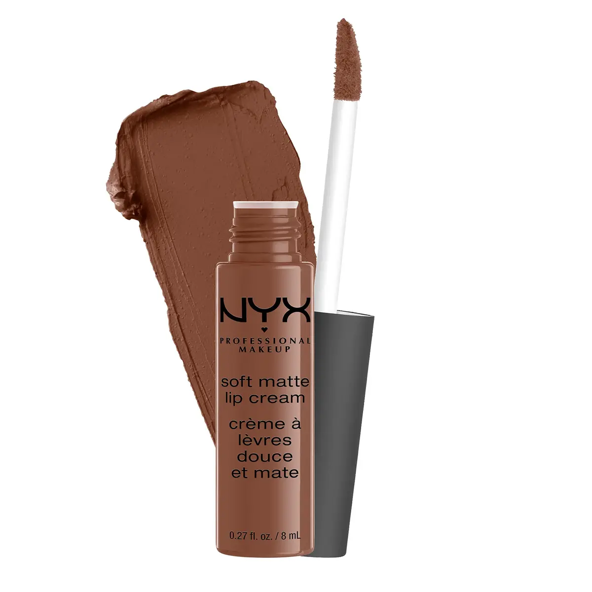 NYX PROFESSIONAL MAKEUP Soft Matte Lip Cream, Berlin (Medium Warm Brown) 7.7ml (0.27 Fl Oz) | PETA-Certified Cruelty-Free Matte Lipstick - main product image
