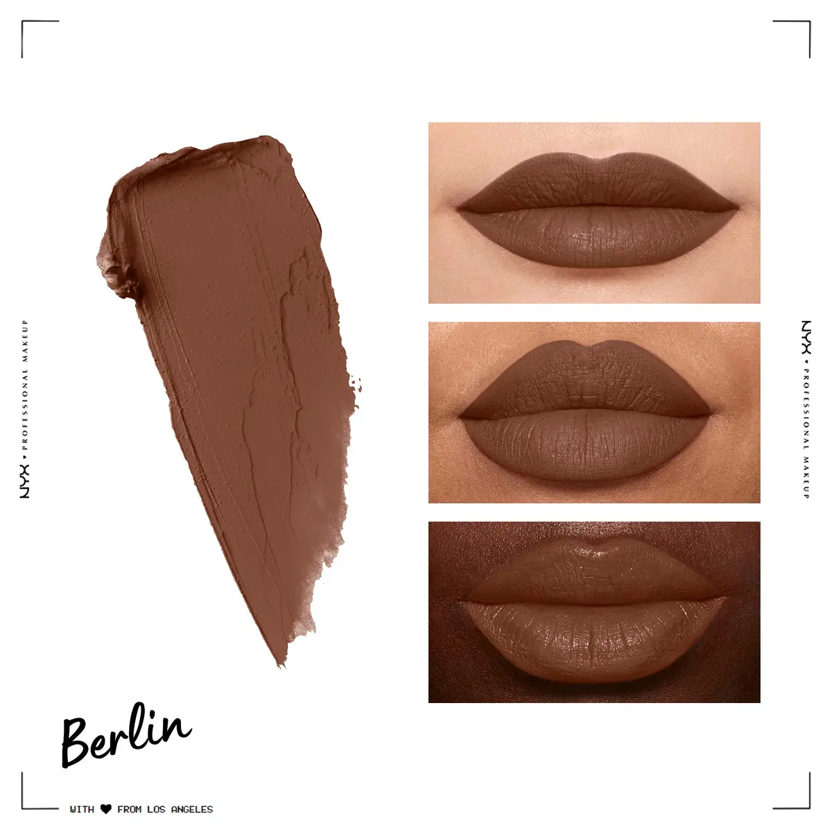 NYX PROFESSIONAL MAKEUP Soft Matte Lip Cream, Berlin (Medium Warm Brown) 7.7ml (0.27 Fl Oz) | PETA-Certified Cruelty-Free Matte Lipstick - view 4