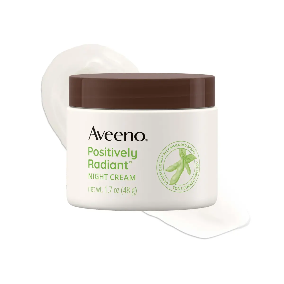 Aveeno Positively Radiant Night Cream 50ml (1.7 Fl Oz) | Evens Skin Tone & Texture - main product image