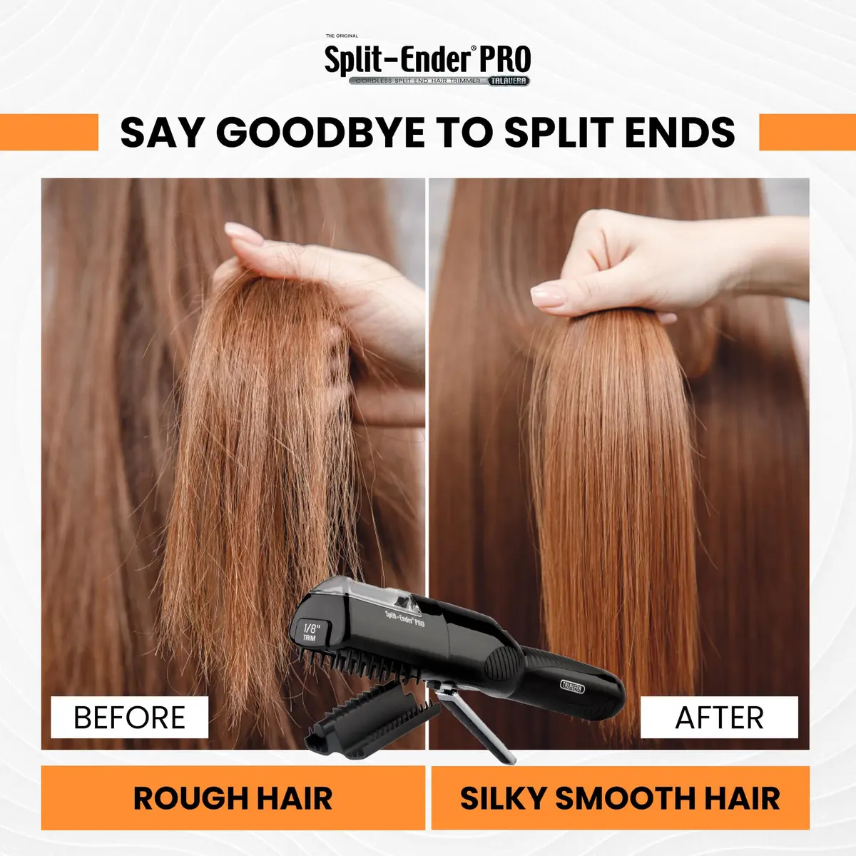 Split-Ender PRO Hair Trimmer - Cordless Professional Hair Tool for Damaged & Frizzy Hair | Black - view 7