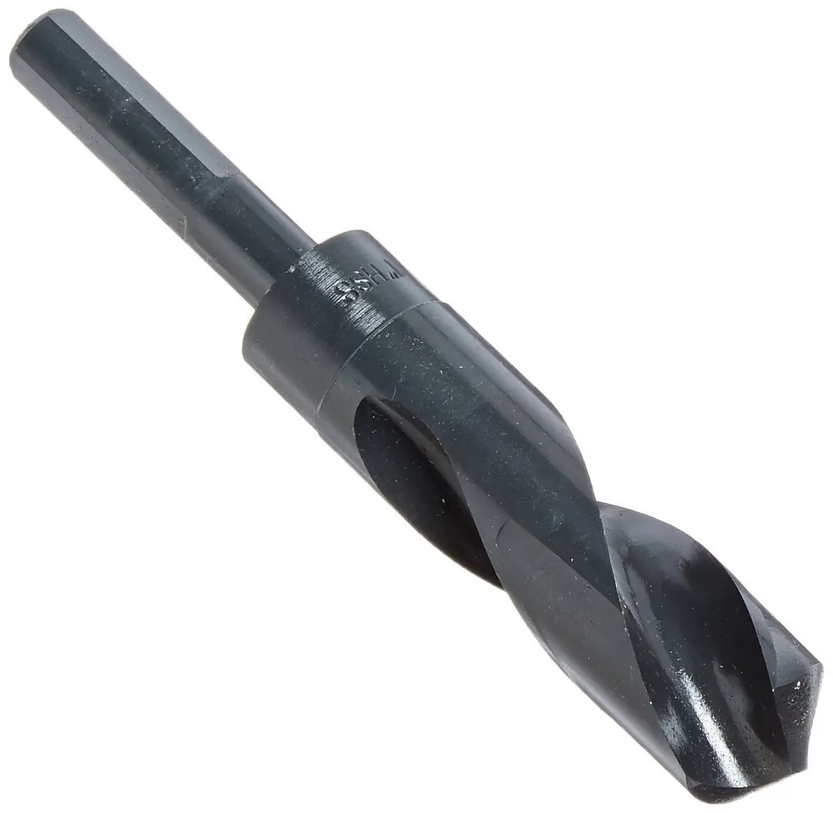 Drill America DWDRSD34X51/64 51/64" Reduced Shank High Speed Steel Drill Bit with 3/4" Shank | Precision Ground, Black Oxide Finish - main product image