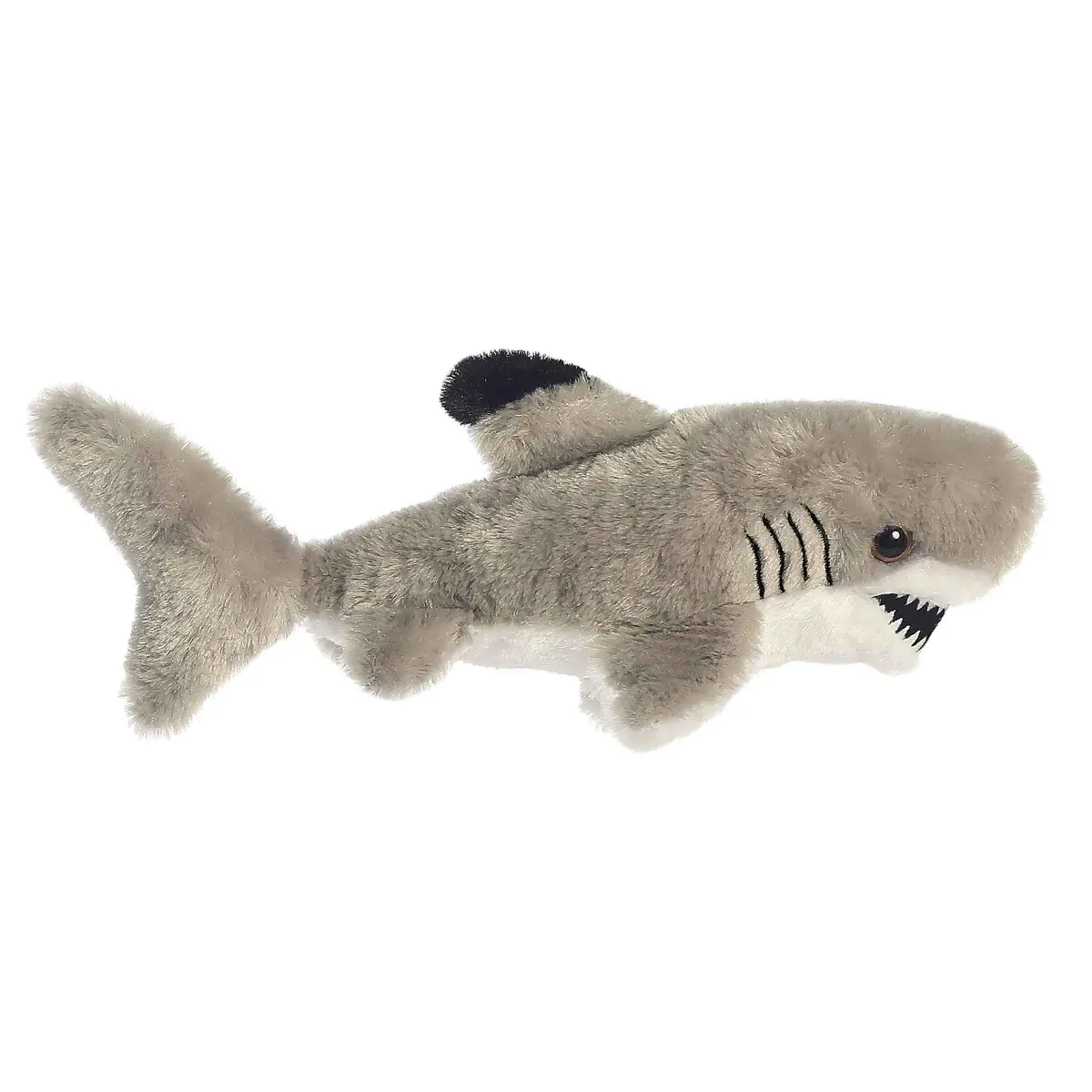 Aurora Mini Flopsie 10" Black Tipped Shark Plush | Soft, Bean-Filled Stuffed Animal Toy - main product image