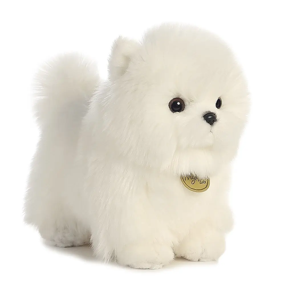 Aurora Miyoni Tots 8.5" Pompom Pup Plush Toy | Hand-stitched, Bean Pellets, Unisex - main product image