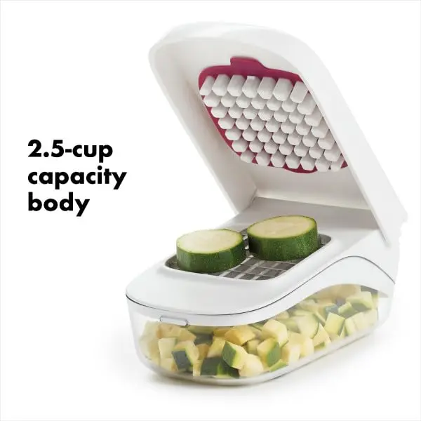 OXO Good Grips Vegetable and Onion Chopper with Easy Pour Opening, 1L (1.06 Qt) | Manual Kitchen Tool for Onions, Vegetables, and Fruits - view 4