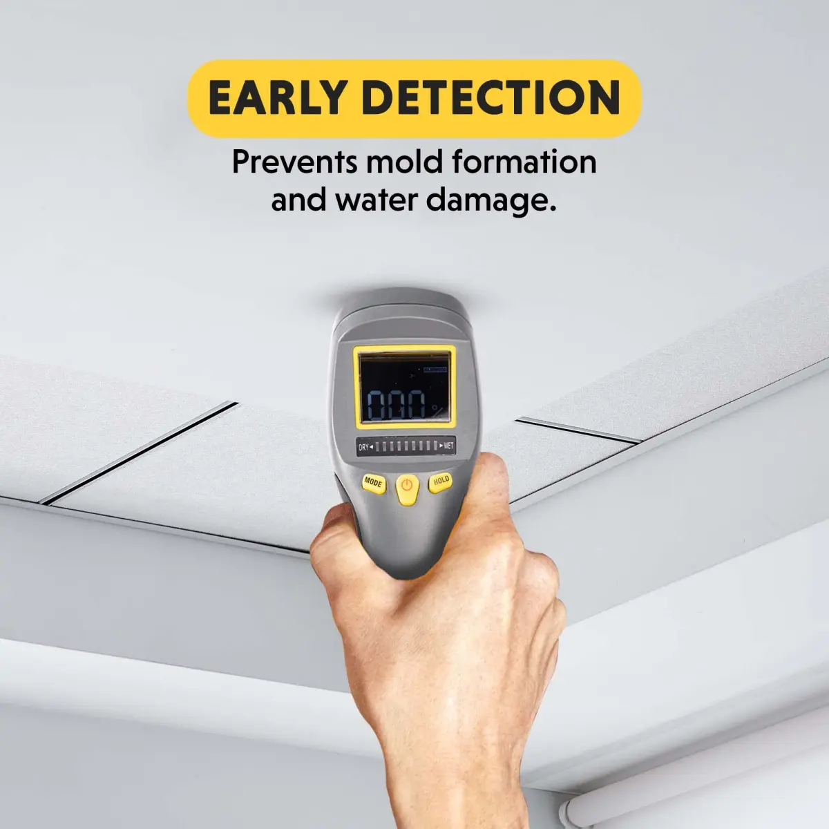 General Tools MM8 Pinless Moisture Meter | Detects Wood, Walls, Mold Up to 19mm Deep - view 5