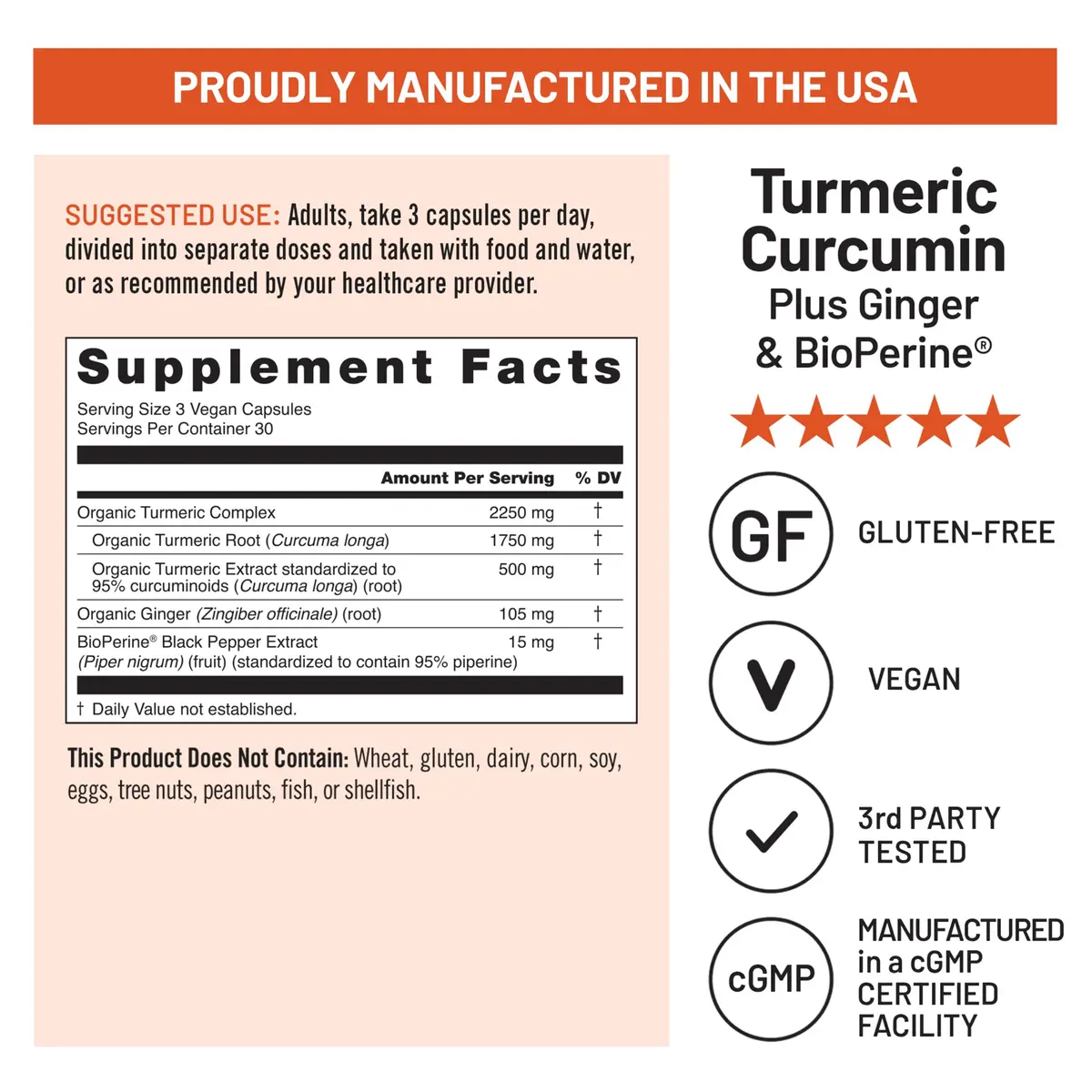 NatureWise Turmeric Curcumin 2250mg Supplement with BioPerine, 90 Capsules | Supports Joint & Wellness - view 5