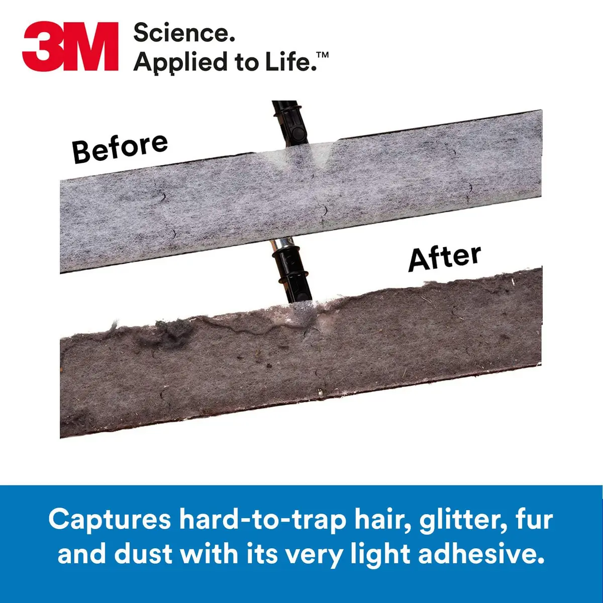 3M Easy Trap Sweep and Dust Sheets Roll 60 Sheets (15.24cm x 15.24cm) | Traps 8X More Dirt - view 4