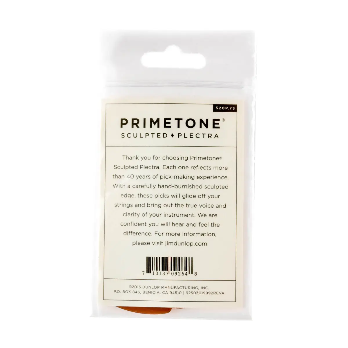 Jim Dunlop Primetone Jazz III XL Grip Picks .73mm (3-Pack) | Sculpted Edges for Articulate Runs - view 5