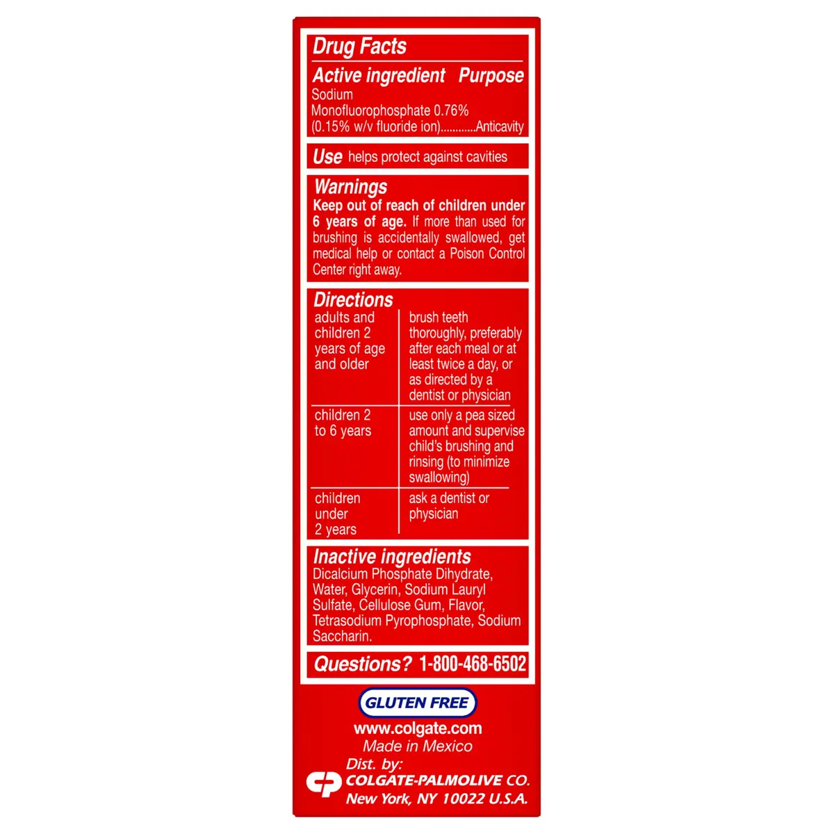 Colgate Cavity Protection Toothpaste with Fluoride, Minty Great Regular Flavor, 24 x 1 Oz Tubes | Strengthens Enamel, Fights Cavities - view 2