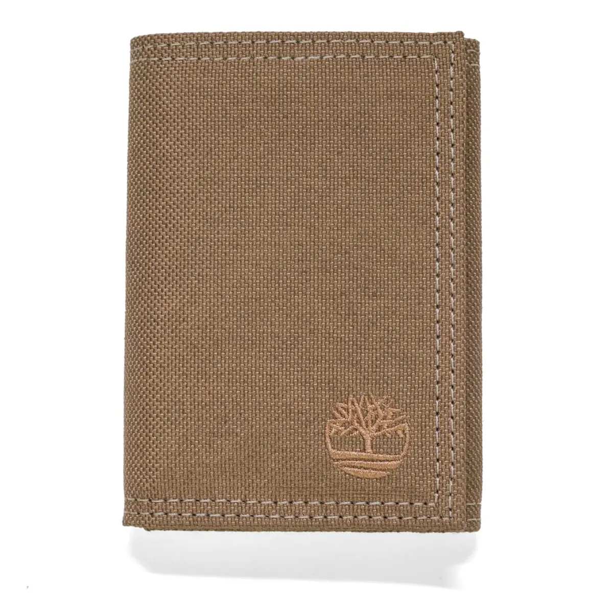 Timberland Men's Trifold Nylon Wallet Khaki 13 Card Slots | Secure Closure & Durable Nylon - main product image